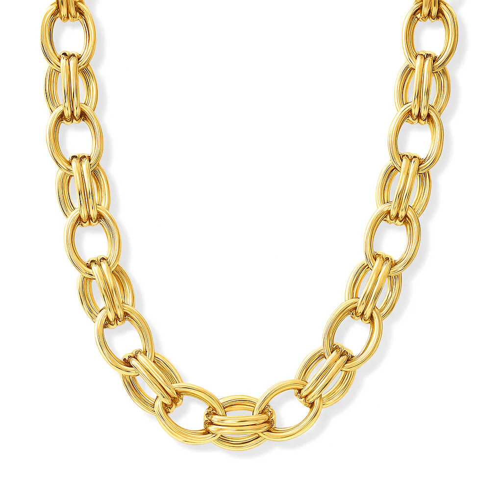 Louella Chunky Double Chain Necklace | Ellie Vail Jewelry