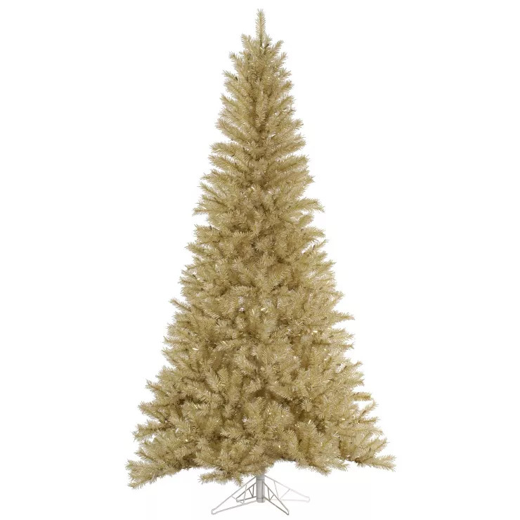 Vickerman White/Gold Artificial Christmas Tree | Target