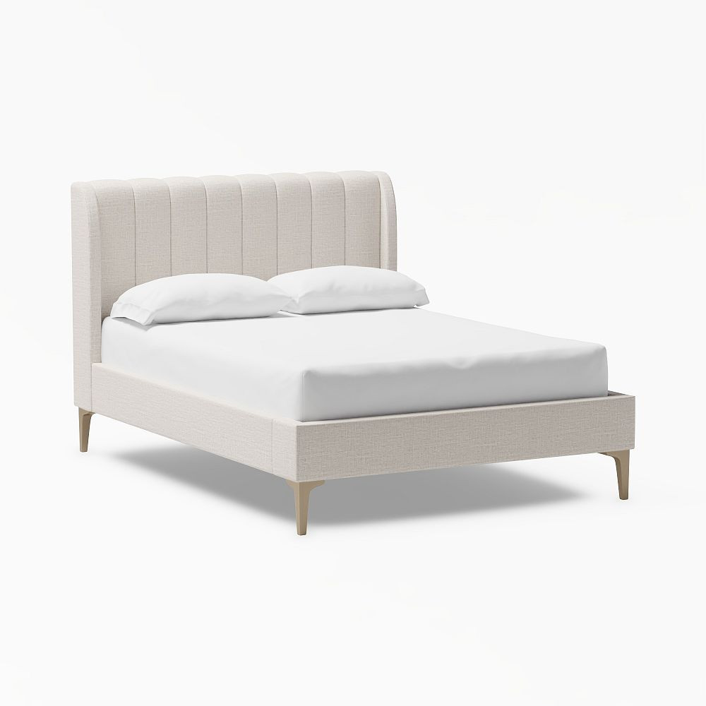 Avalon Channel Stitch Upholstered Bed | Pottery Barn Teen