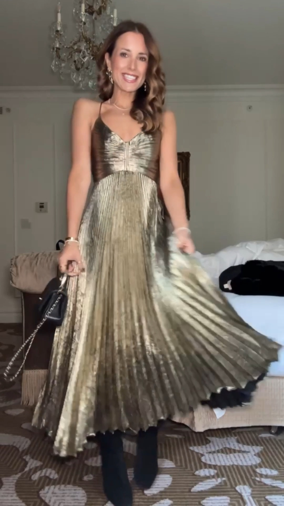 Party dress. Wedding guest dress. Sparkly dress. NYC broadway show outfit. NYE dress. Wedding guest dress. Holiday party outfit. Dress in XS. Faux fur coat in XS. Knee high boots - I went up half a size. #LTKParties 


#LTKHoliday #LTKWedding #LTKTravel