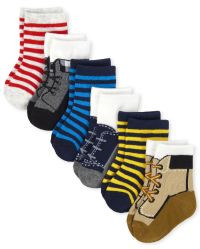 Baby Boys Boot Midi Socks 6-Pack | The Children's Place | The Children's Place