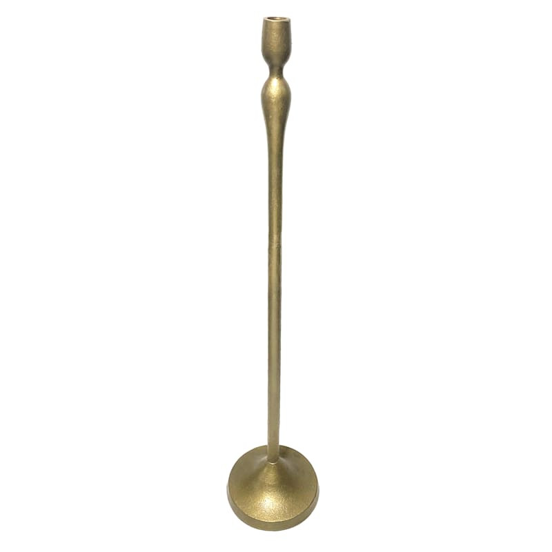 Gold Taper Candle Holder, 30" | At Home