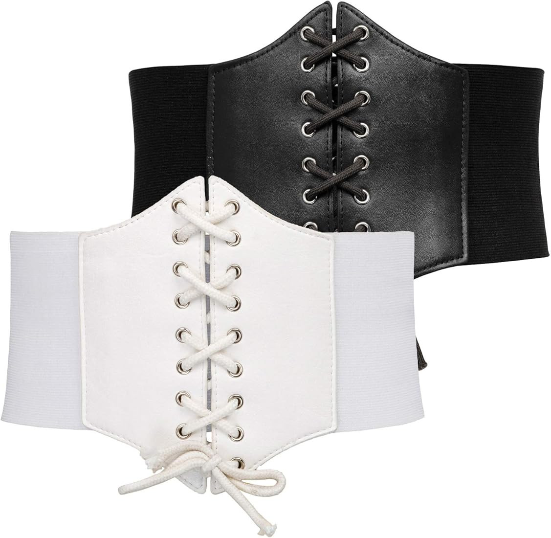 GRACE KARIN Lace-up Cinch Belt Tied Corset Elastic Waist Belt | Amazon (US)