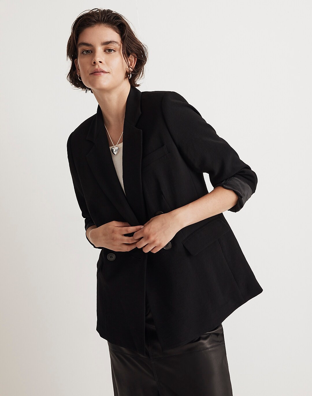 The Rosedale Blazer in Crepe | Madewell