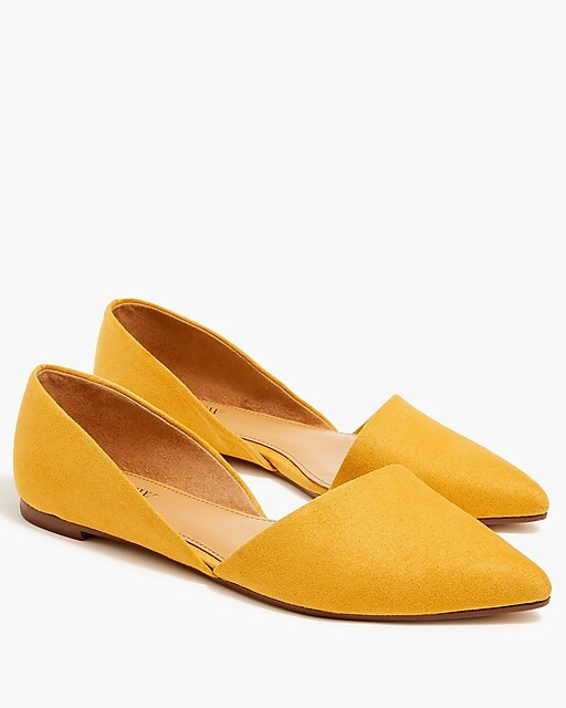 Zoe sueded d'Orsay flats | J.Crew Factory
