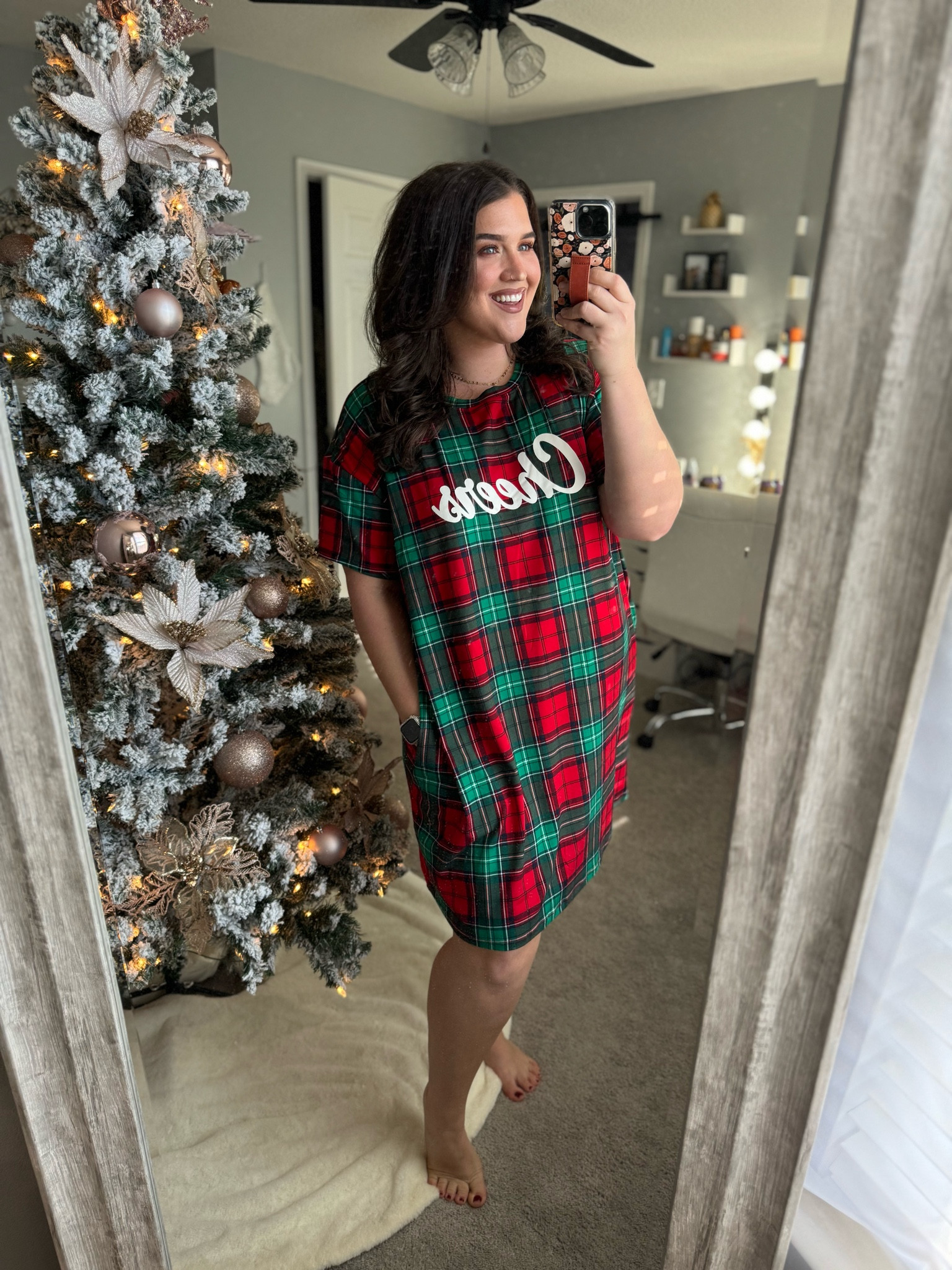white christmas dresses Muumuu Off-Shoulder Dress | Pop-Up Mākeke main image 1