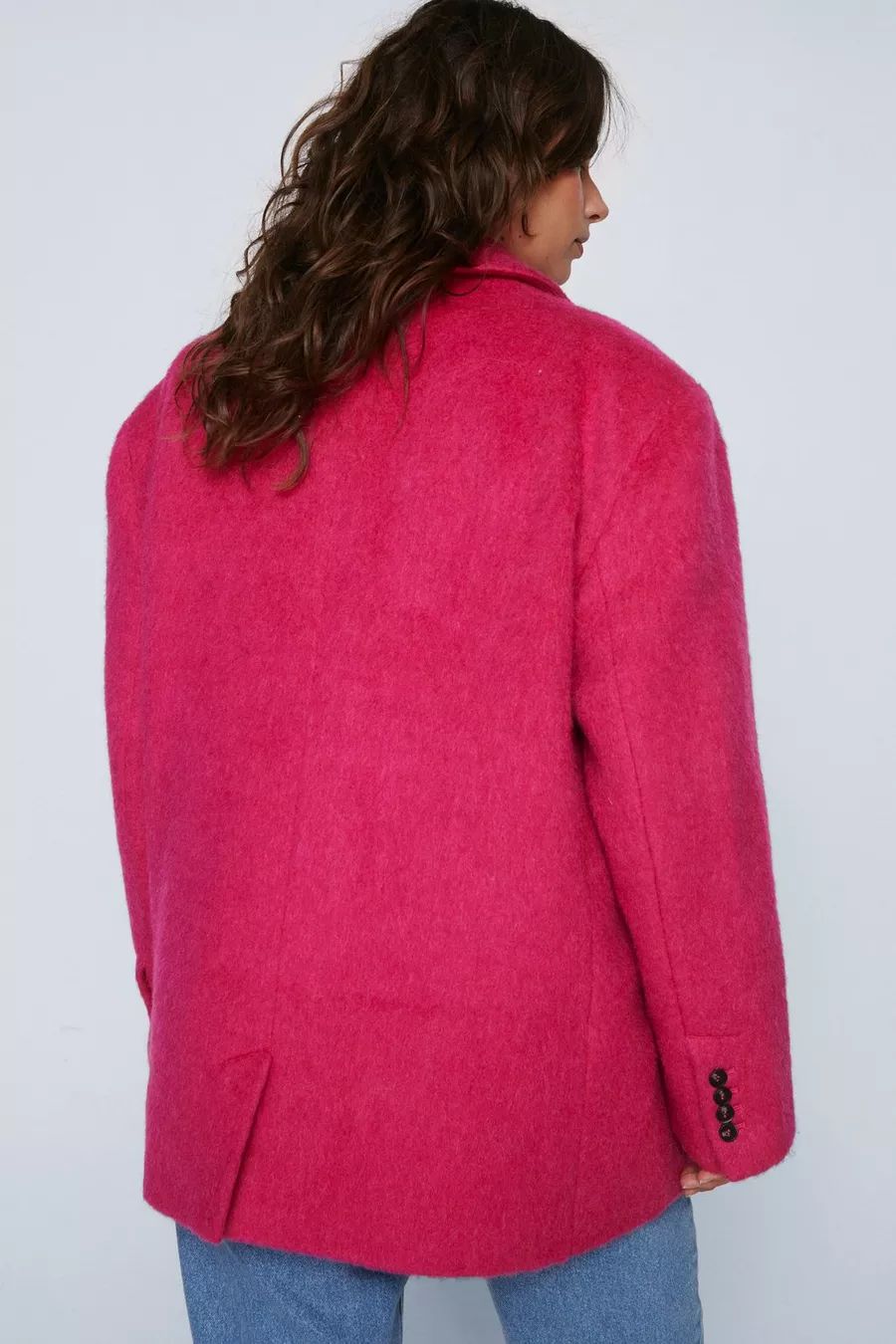 Plus Size Premium Brushed Wool Blazer Coat | Nasty Gal US