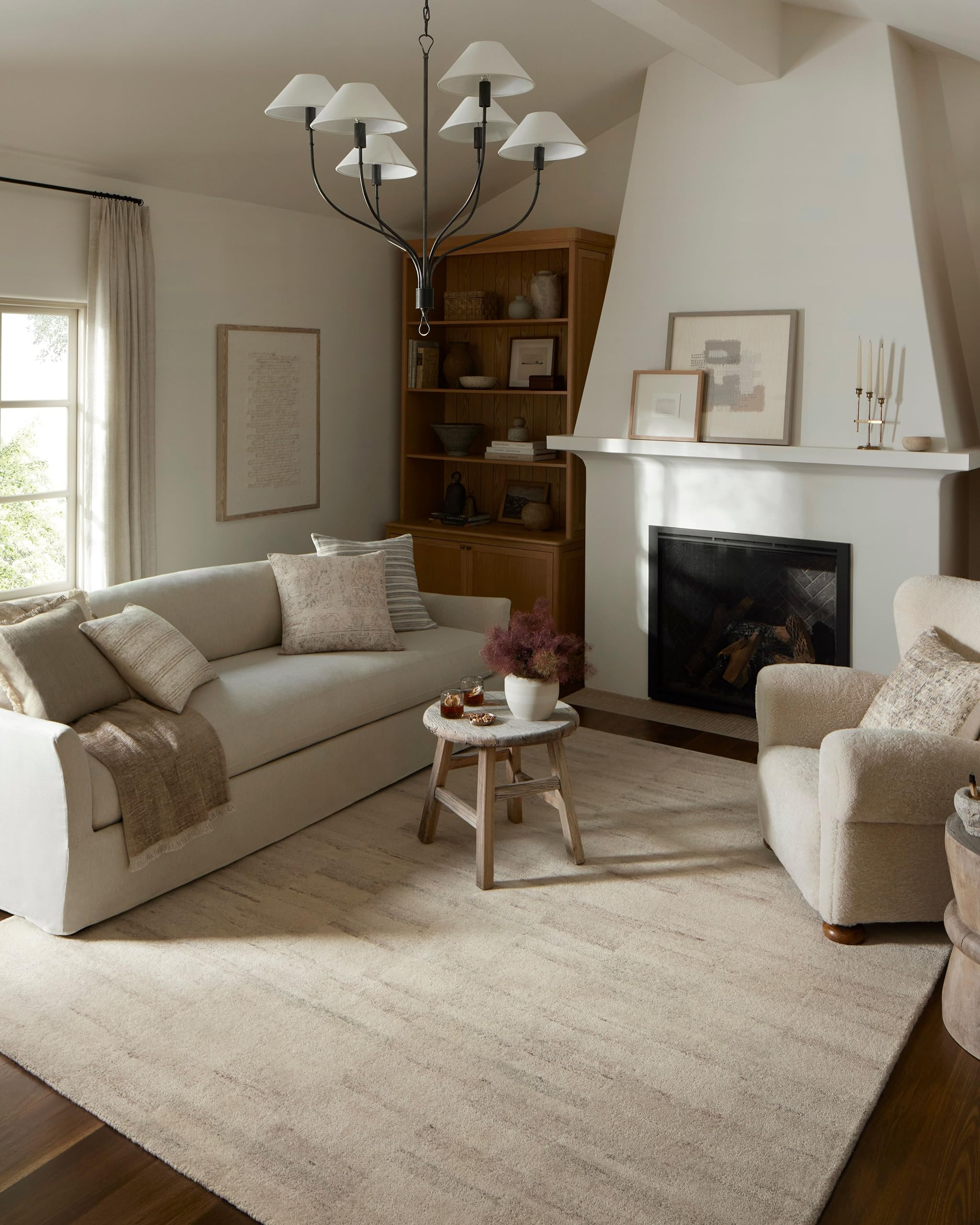 Loloi Amber Lewis Rocky Collection ROC-03 Natural/Fog, 9'-3" x 13', Area Rug | Amazon (US)