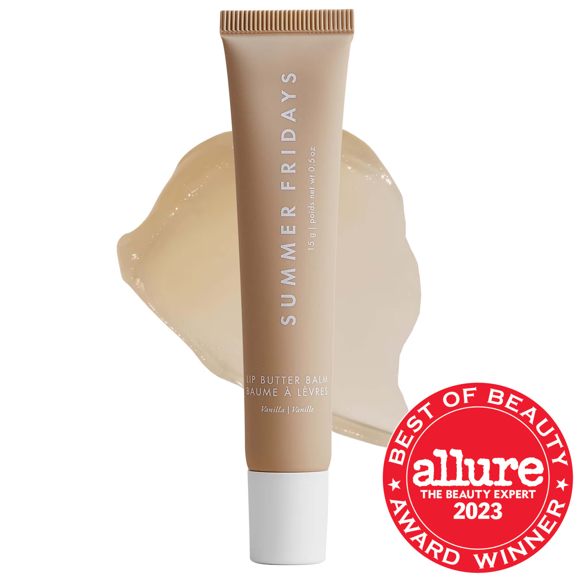 Summer Fridays Lip Butter Balm for Hydration & Shine Vanilla .5 oz/ 15 g | Sephora (US)