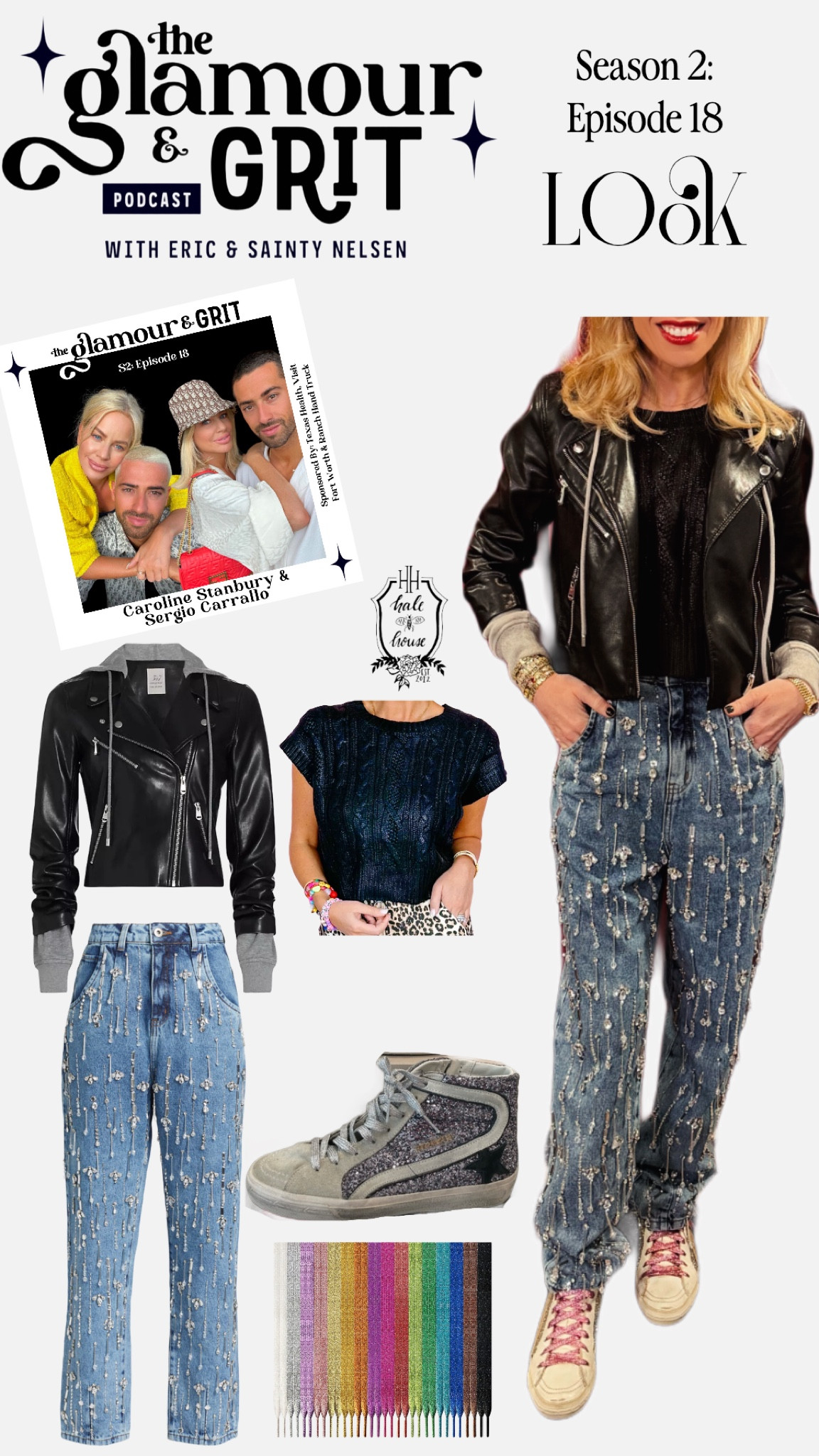 The Glamour & Grit
Season 2: Episode 18
Caroline Stanbury & Sergio Carrillo

Shirt: Found exclusively at @ShopHaleHouse

#LTKHoliday 

#LTKFindsUnder100 #LTKStyleTip