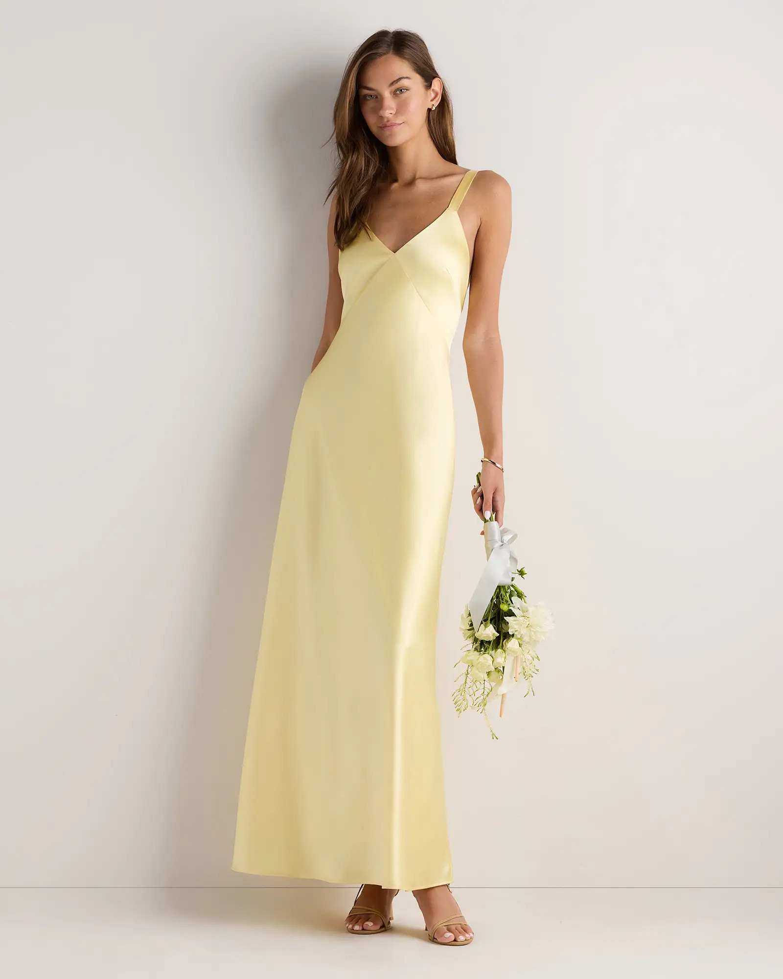 Bianca Stretch Satin Dress | Quince