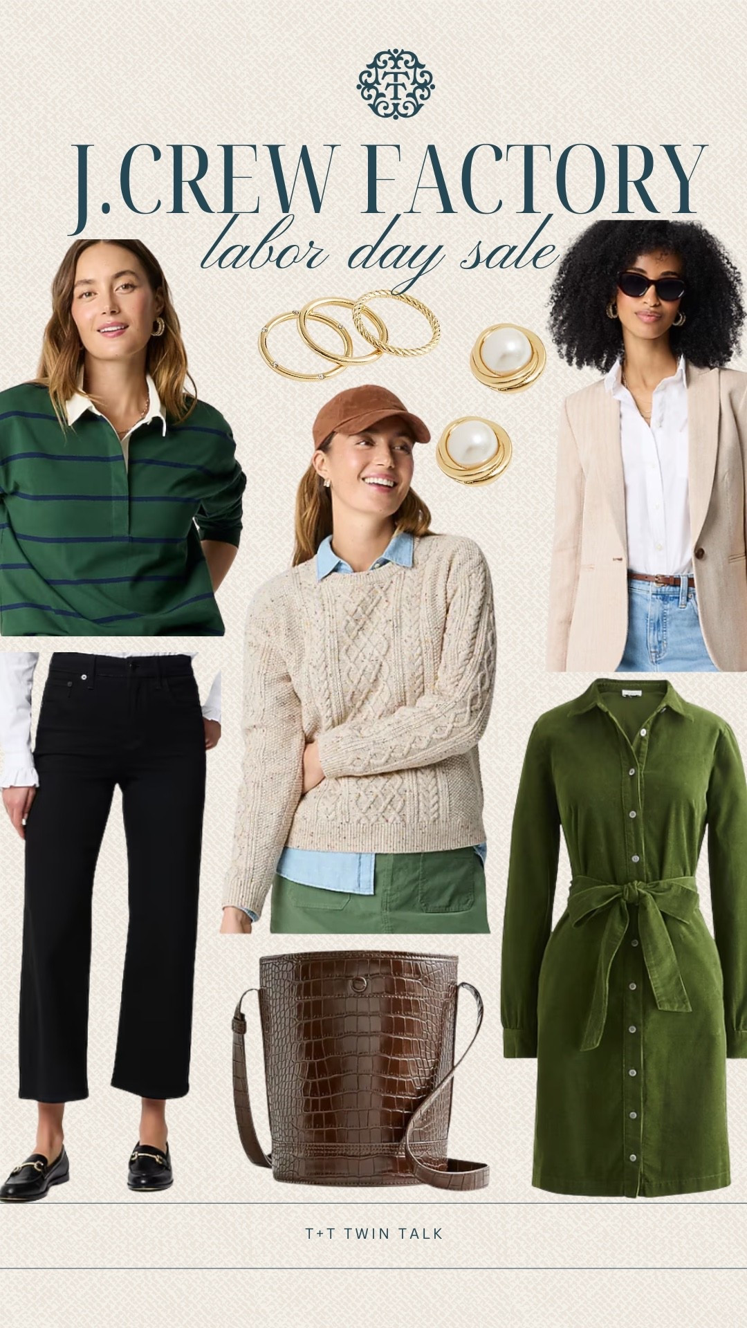 J.Crew Factory Labor Day sale is in full swing! The sale includes 40%-70% all items! We are reaching for items that feel like fall like the green button down dress and brown bucket bag. 

#LTKOver40 #LTKSaleAlert #LTKMidsize