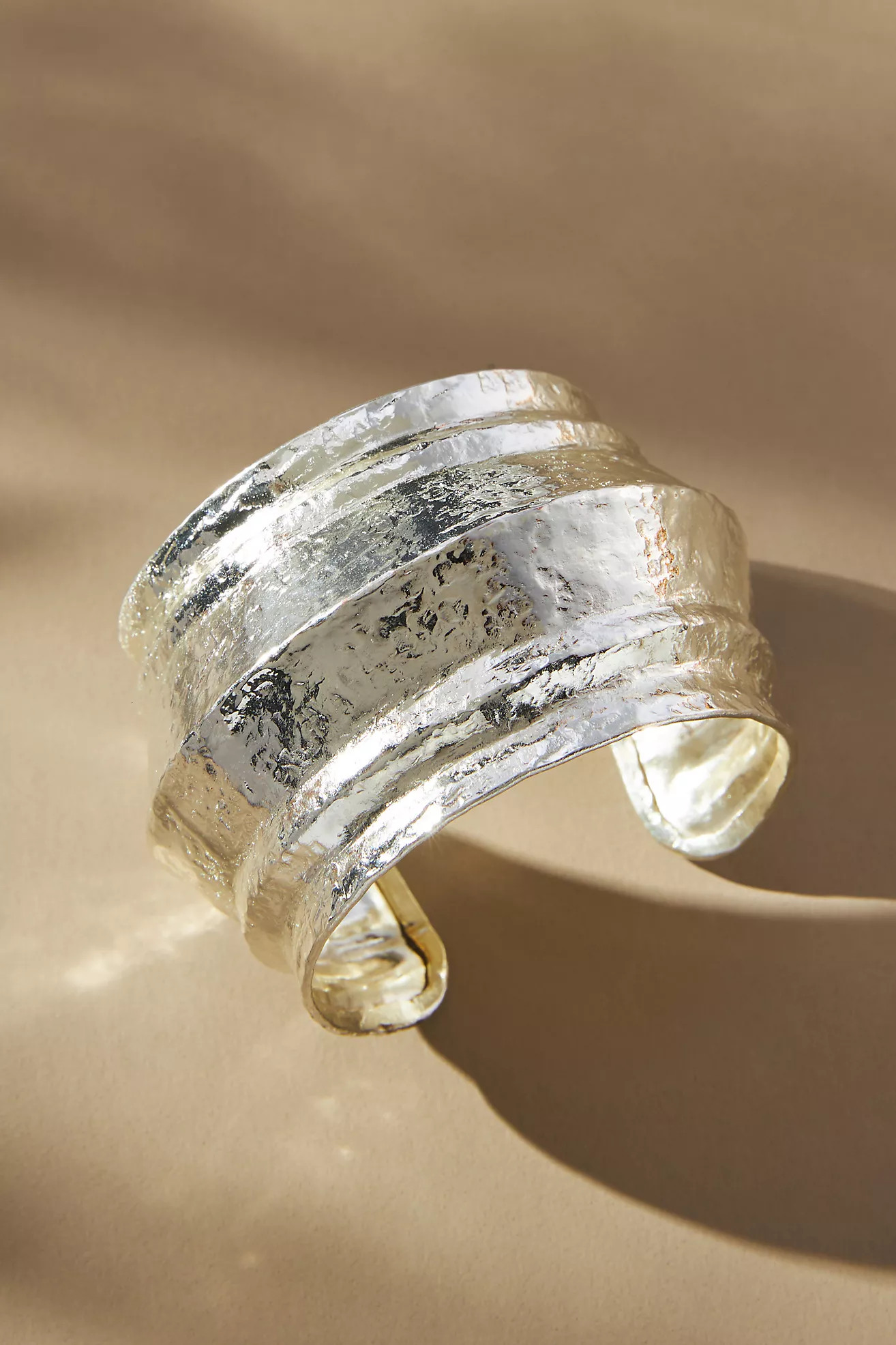Wide Textured Cuff Bracelet | Anthropologie (US)