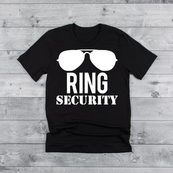 Ring Security Shirt, Ring Security Boys Shirt, Bridal Party Shirts, Wedding Rehearsal Shirts, Rin... | Etsy (US)