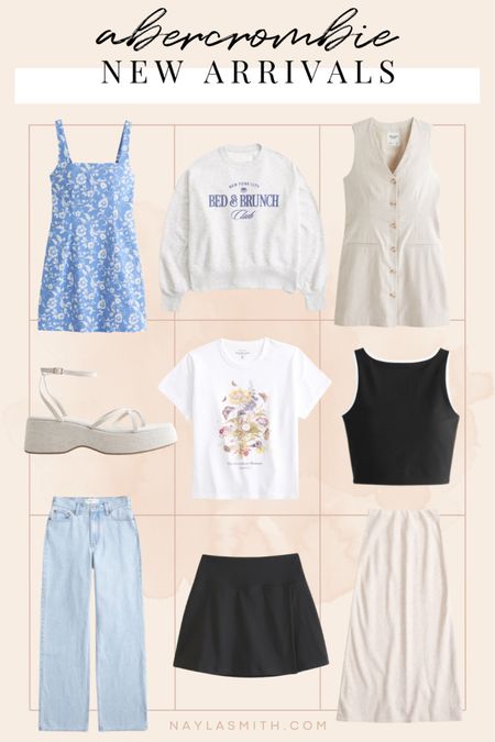 Abercrombie new arrivals - linen dresses, graphic baby tee, summer sweatshirt, maxi skirt, YBP active skirt and top, baggy jeans

Summer fashion trends, vacation outfits 


#LTKsummer #LTKstyletip