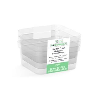 4.3" x 4.3" Clear Square Divider Trays by Simply Tidy™, 3ct. | Michaels Stores