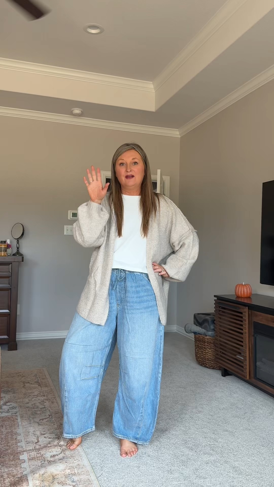 I finally found the jeans you’ll want on repeat this fall 🍂 These wide-leg GAP jeans are the perfect combo of cool + comfy. The fit is effortlessly flattering, the fabric is soft with a little structure, and the wide leg makes them so easy to dress up or down.

Pair them with a cropped tee now and oversized knits later these are going to carry you straight through fall and into winter.

🛒 Tap to shop + follow me on LTK for more cute, comfy, casual finds every week 🤍

#GAPStyle #WideLegJeans #FallOutfitInspo #LTKFallFashion #LTKDenim #LTKUnder100 #CuteAndComfy #WardrobeStaples #FallStyle #CasualOutfits #JeansOnRepeat #LTKTrendAlert #LTKShopperFavorites


#LTKautumn #LTKMidsize #LTKStyleTip