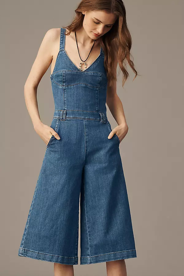 Culotte Denim Jumpsuit | Anthropologie (US)