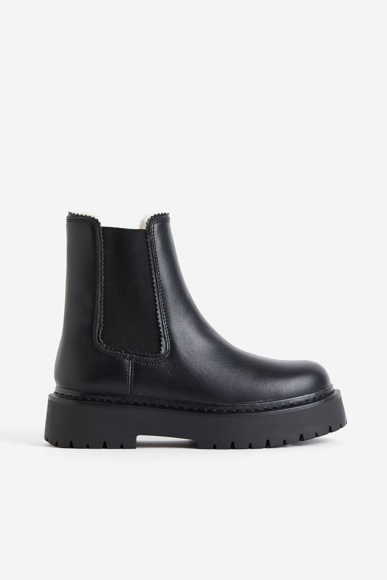 Warm-lined Chelsea Boots - Black - Ladies | H&M US | H&M (US + CA)