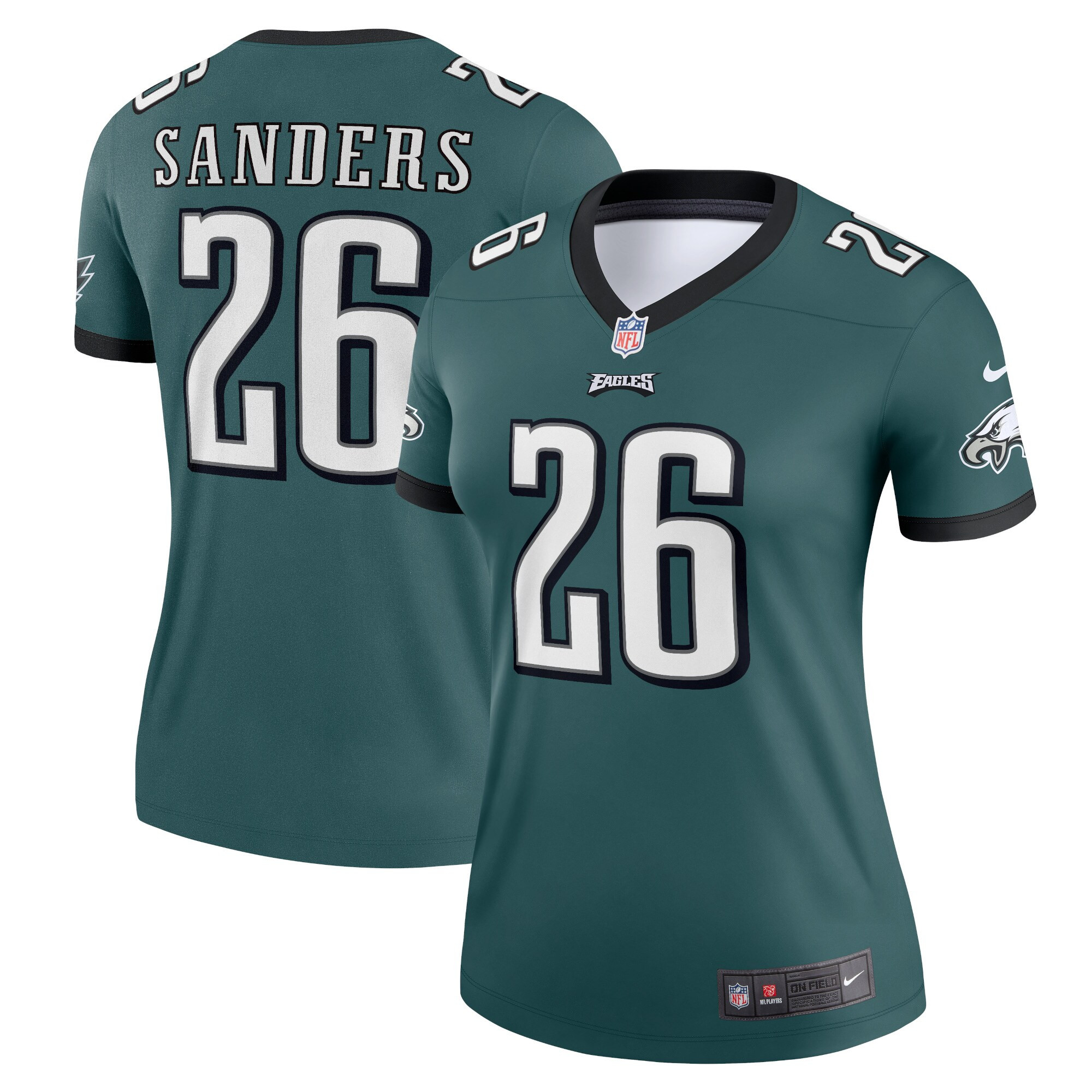 Women's Philadelphia Eagles Miles Sanders Nike Midnight Green Legend Jersey | NFL Shop