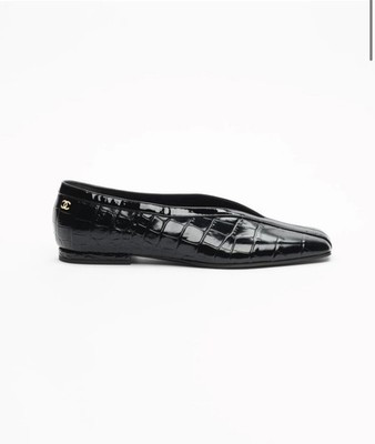 Chanel Croc Ballet Flat Patent Leather Size 42 | eBay UK