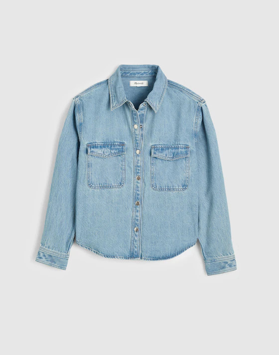 Airy Denim Relaxed Shirt-Jacket | Madewell