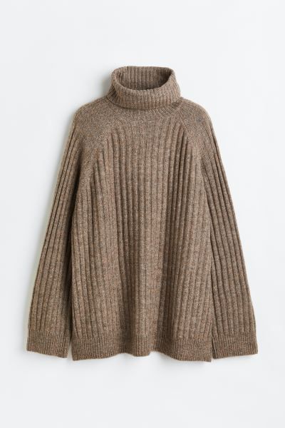 Rib-knit Turtleneck Sweater | H&M (US)