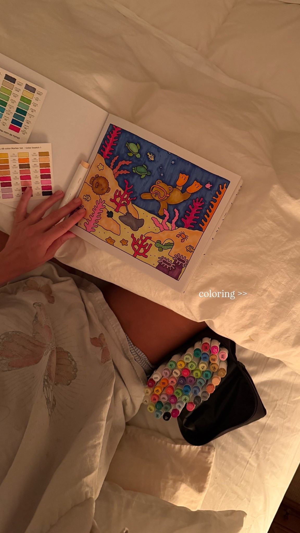 coloring is the best!! The book is Bobbie goods, but linking similar from Amazon. Markers are exact, but Bobbie goods did a collab with the company and that specific set is available on Bobbiegoods.com! 

#LTKdayinmylife #LTKHome