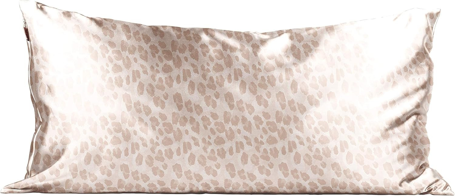 Kitsch 100% Satin Pillowcase with Zipper, Softer Than Silk, Vegan Silk Pillowcase Cover, King (Le... | Amazon (US)