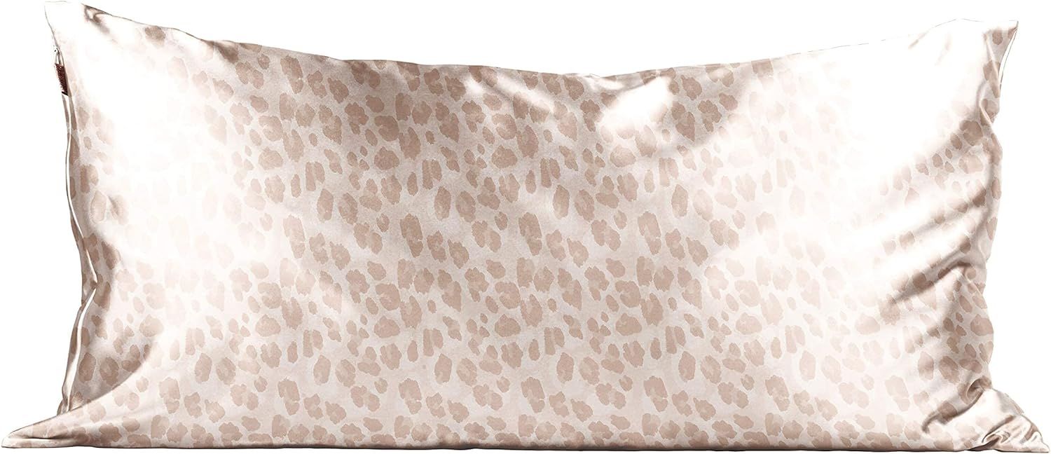 Kitsch 100% Satin Pillowcase with Zipper, Softer Than Silk, Vegan Silk Pillowcase Cover, King (Le... | Amazon (US)