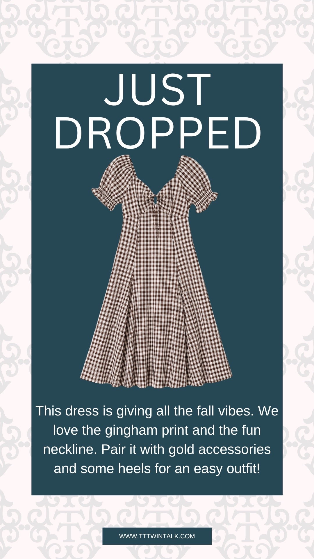This dress is giving all the fall vibes. We love the gingham print and the fun neckline. Pair it with gold accessories and some heels for an easy outfit!

#LTKSeasonal #LTKOver40 #LTKMidsize