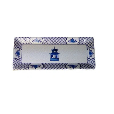 PAGODA MELAMINE LONG SERVING TRAY | Wayfair North America