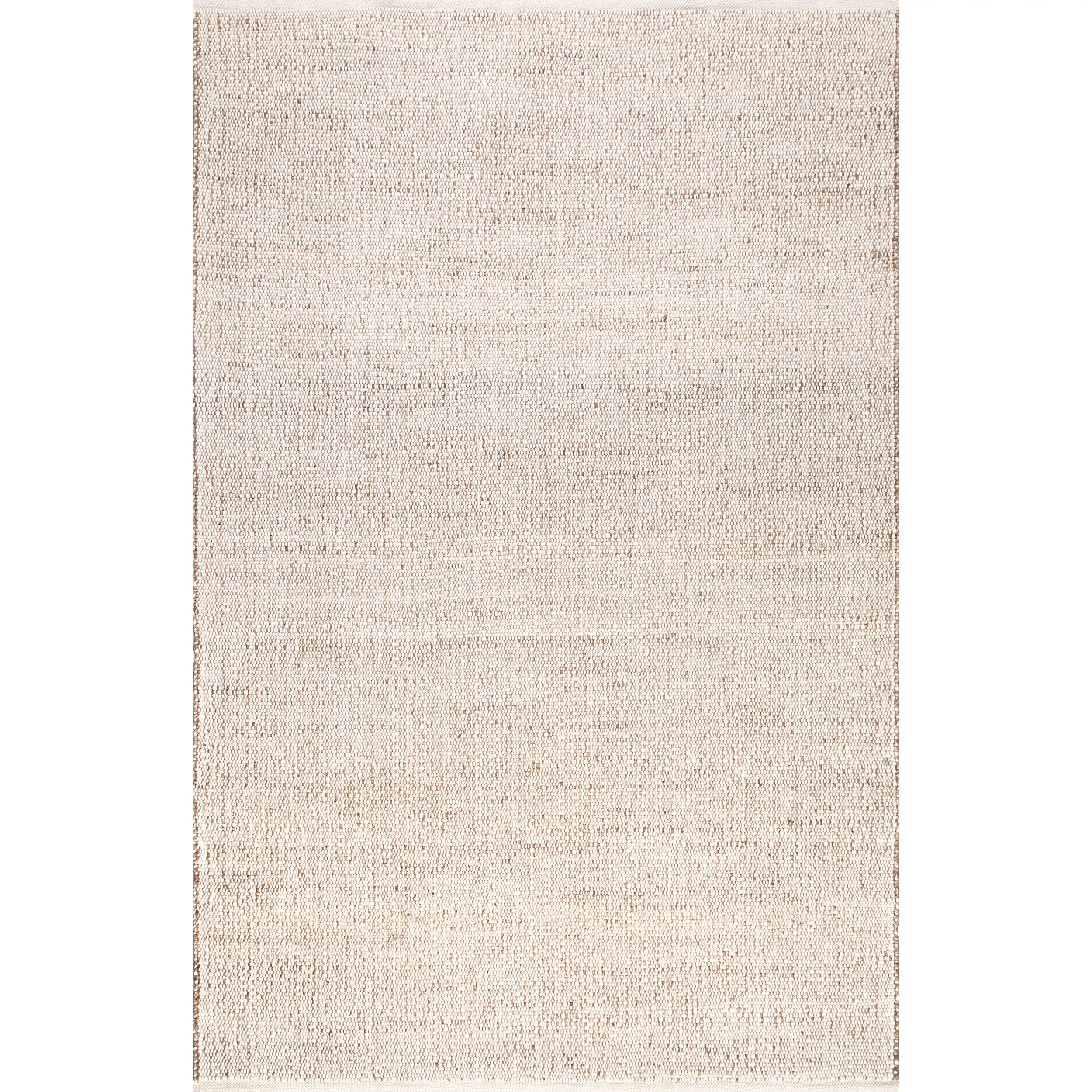 Helton Farmhouse Jute Blend Natural Tan Area Rug | Wayfair North America