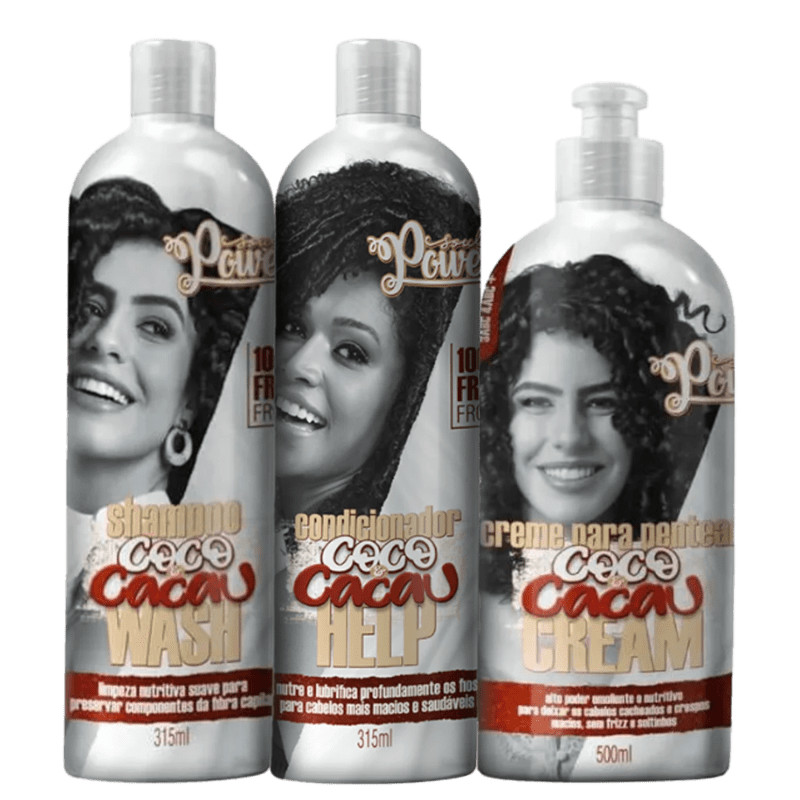 Kit Soul Power Coco e Cacau Wash Help Cream (3 Produtos) | Beleza Na Web (BR)
