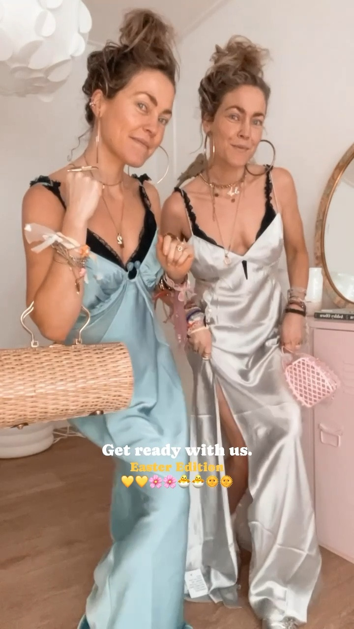 Get ready with us Easter Spring Edition. 
We wear size EU 42 / US 10 for the more slouchy oversized fit and longer length we love. Added also our pointy Slingback style shoes and our black bralettes. These dresses are also perfect to a garden party, friends party, wedding party and so many more occasions enjoy wearing them girls xx 
.
Asos, satin dresses, maxi dress, bridal guest, wedding guest, party dress, summer party dress, long dress, twins, bySiss faves 

#LTKstyletip #LTKwedding #LTKFestival