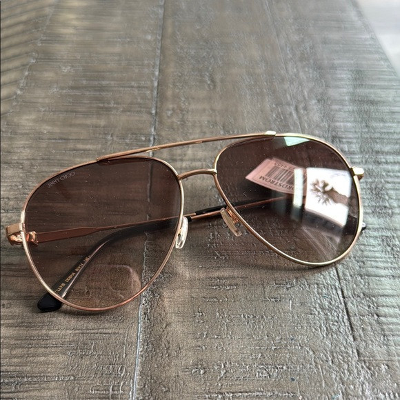 Jimmy Choo Gold Aviator Sunglasses | Poshmark