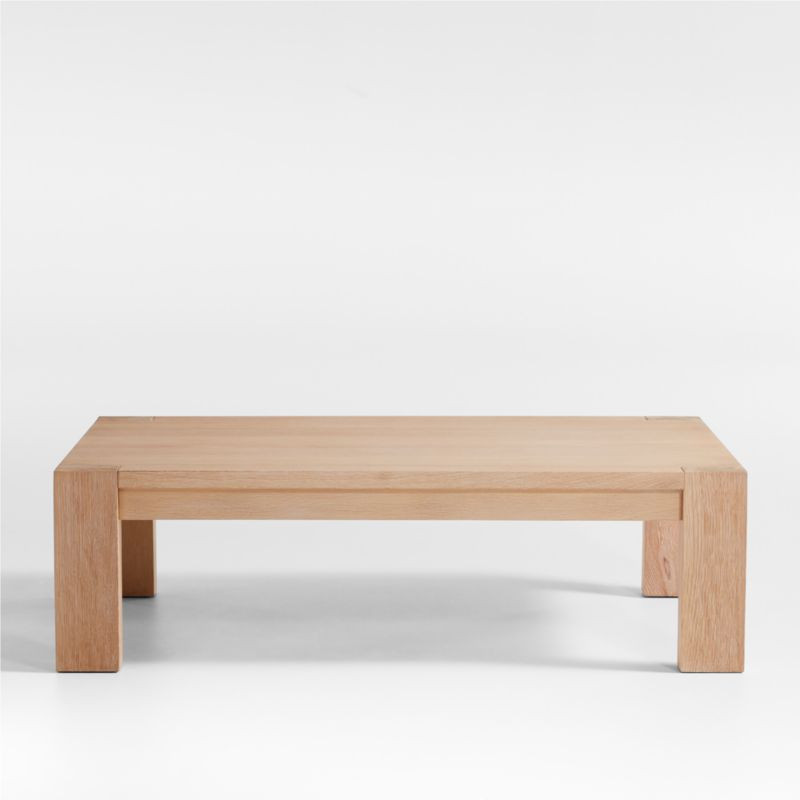 Terra Natural White Oak Wood 54" Rectangular Coffee Table + Reviews | Crate & Barrel | Crate & Barrel