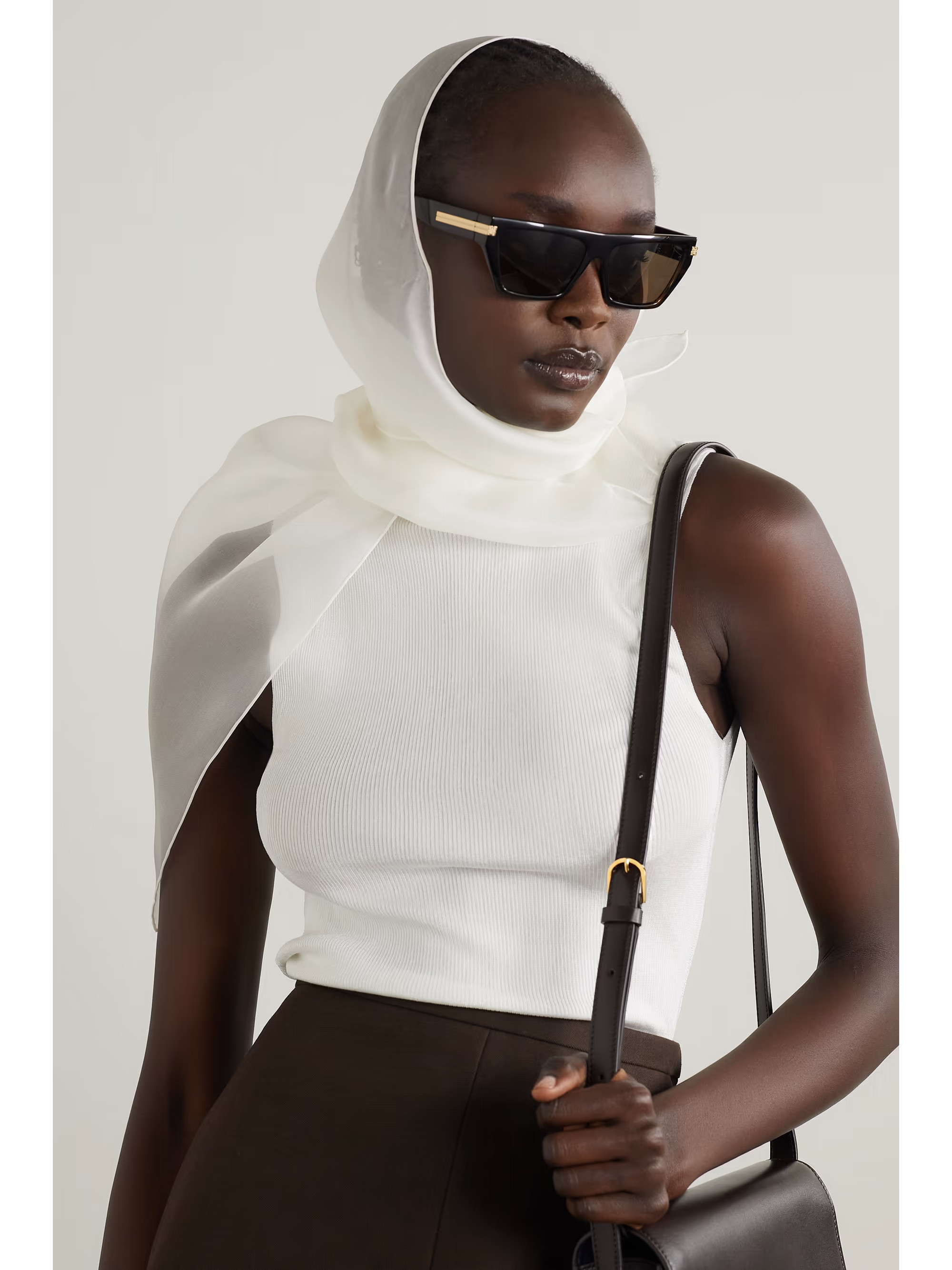 THE ROWMilette silk-organza head scarf | NET-A-PORTER APAC