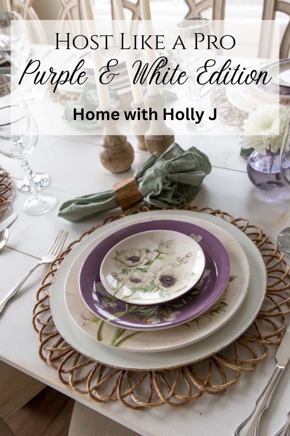 Bring spring vibes to your table 🌸✨! Shop these purple & white anemone blooms and elevate your summer entertaining. #TableDecor #SpringTablescape #HomeStyle #HomeWithHollyJ #ShopHollyJHome 

 #LTKfoodie #LTKSeasonal #LTKHome