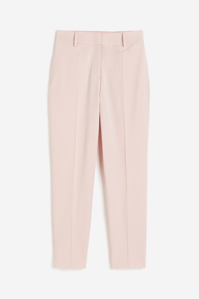 Cigarette trousers - Powder pink - Ladies | H&M GB | H&M (UK, MY, IN, SG, PH, TW, HK)