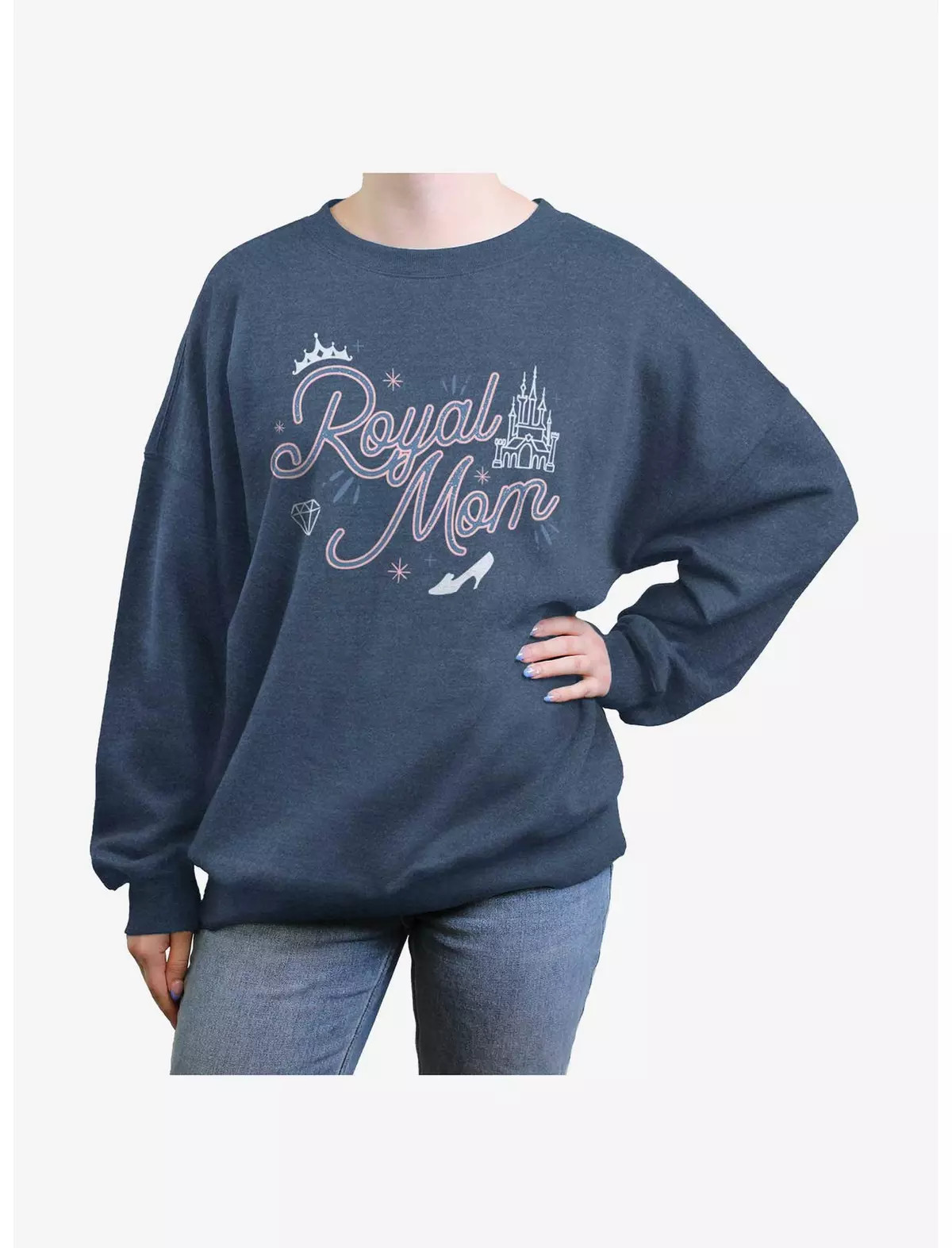 Disney Princesses Royal Mom Womens Oversized Sweatshirt | BoxLunch
