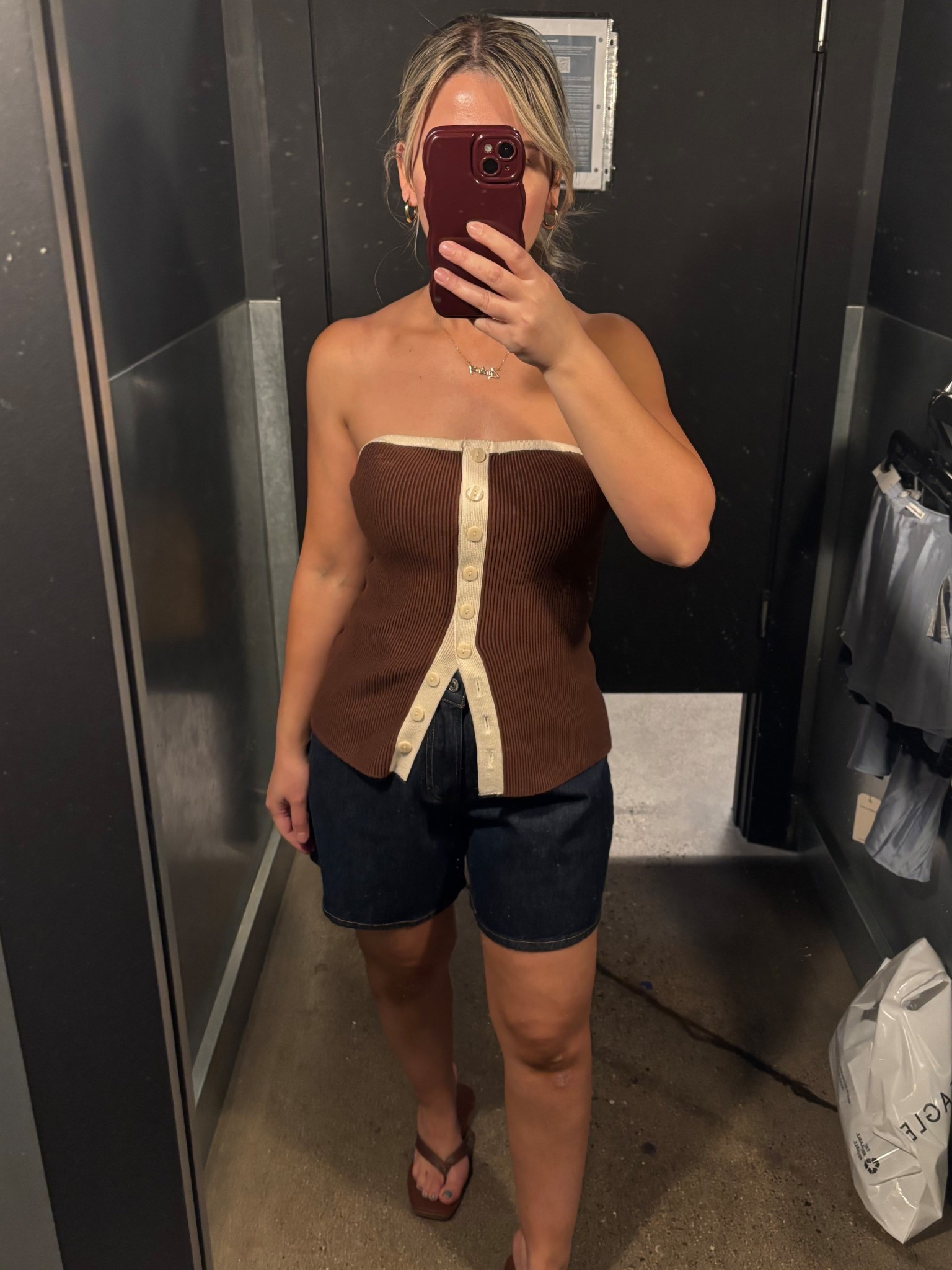 S top & denim shorts 24 (size down) 

#abercrombie #afstyle #abercrombiesale #affordablestyle #fallstyle #falloutfits #falllooks #minimalstyle #browntop #denimshorts #denim #outfits #styling #momstyle #bestsellers #everydaystyle #tryon #tryonhaul 

#LTKU