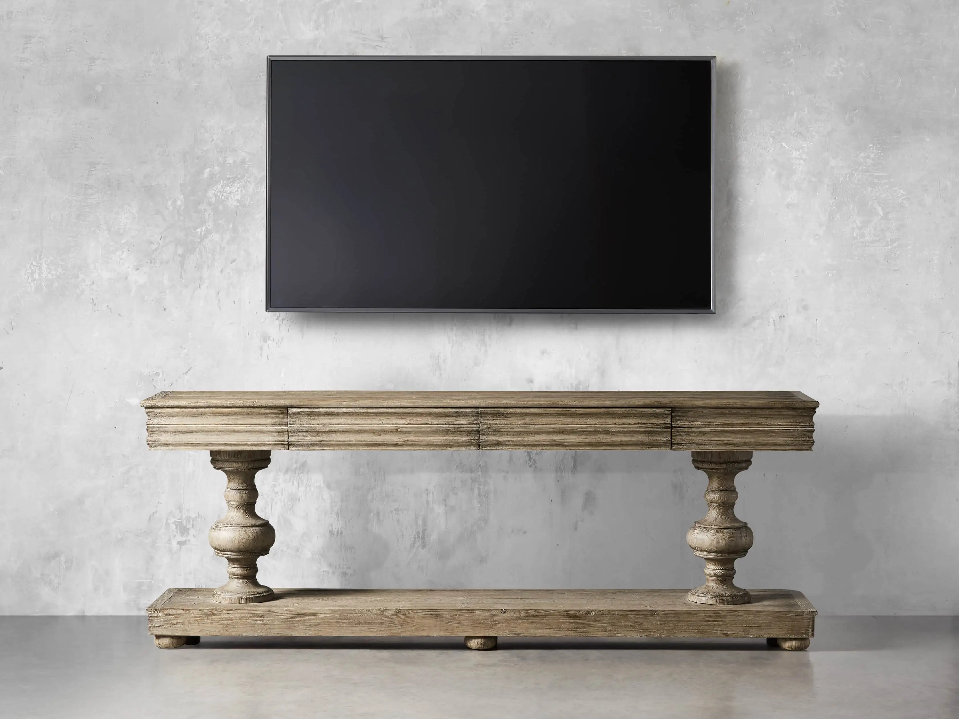 Chorus Theory Console Table in Earl Grey | Arhaus