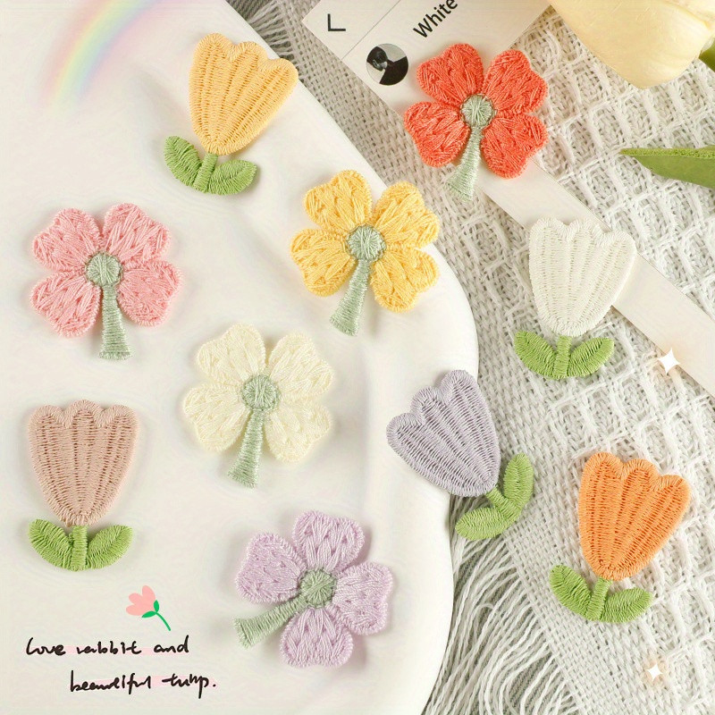 vibrant cartoon flower embroidery patches polyester diy - Temu | Temu Affiliate Program