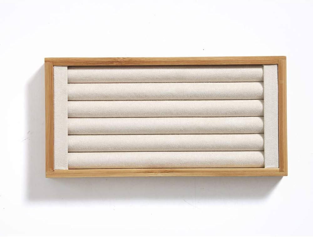 Coward Bamboo Ring Display Holder Jewelry Storage Tray Organizer Ring Stand For Home Desk or Shop... | Amazon (US)