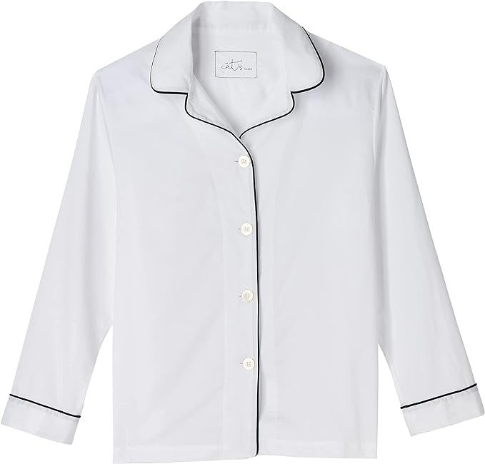 Classic Luxe Pima Pajama (Large, White) | Amazon (US)