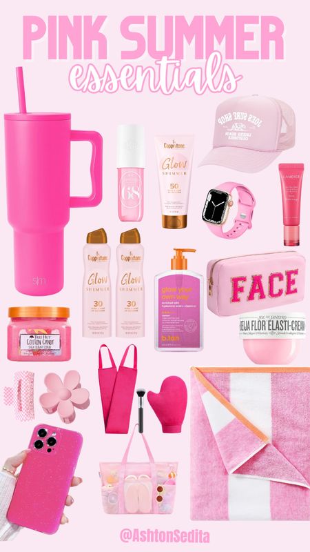 Pink Summer Essentials!!! All on amazon!!!💖🌸🎀👙👛

#LTKtravel #LTKSeasonal #LTKswim