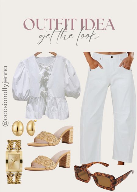 Shop the look from Amazon! 

Jeans, denim, white pants, tops, summer style, date night, vacation outfit, heels, shoes, earrings, watch, gold jewelry 

#LTKShoeCrush #LTKStyleTip #LTKItBag