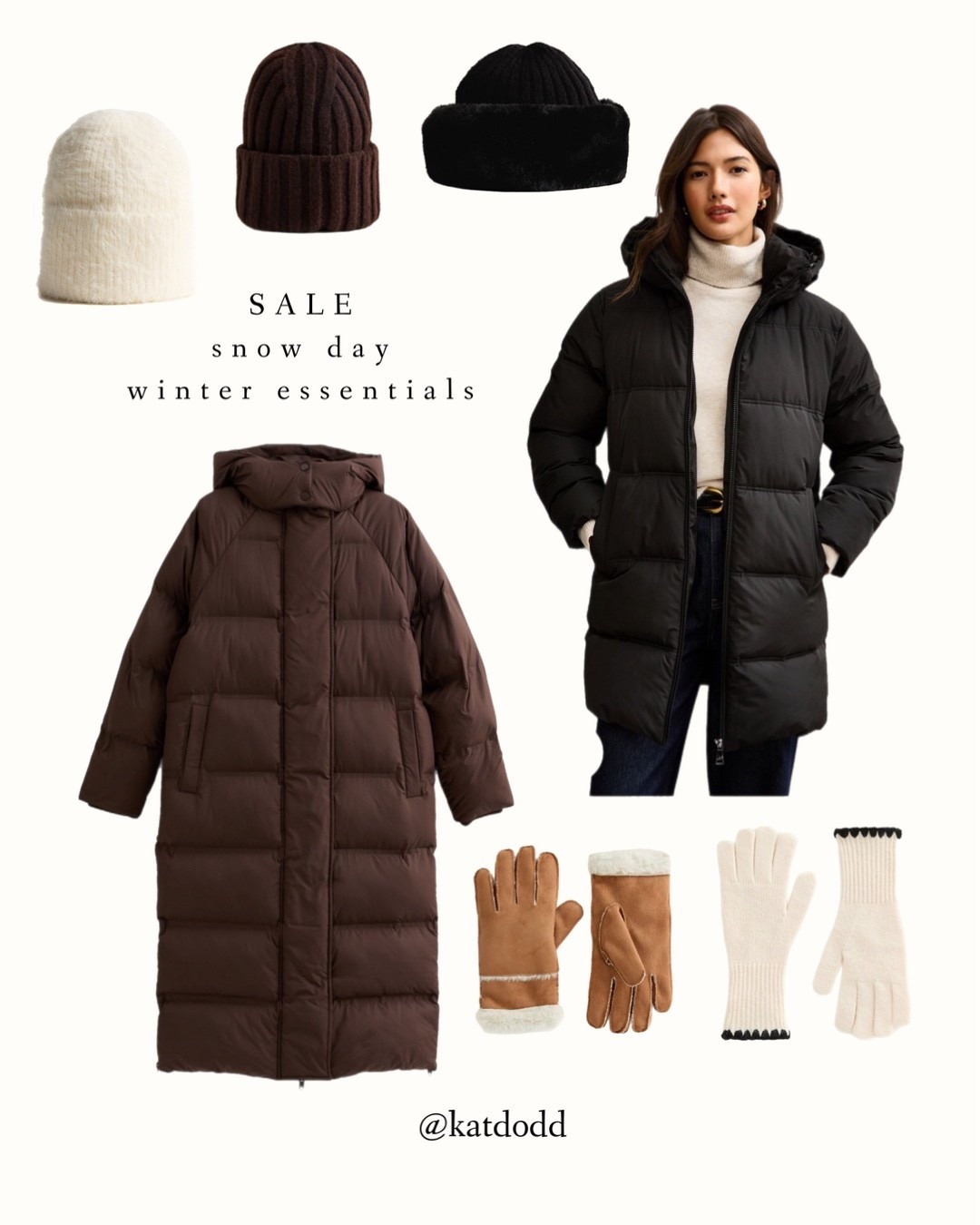 Snow day essentials and in the sale!! 🤍 


Long brown puffer coat black puffer mid length coat with hood beanie hats gloves snow day clothing

#LTKsale #LTKwinter #LTKuk