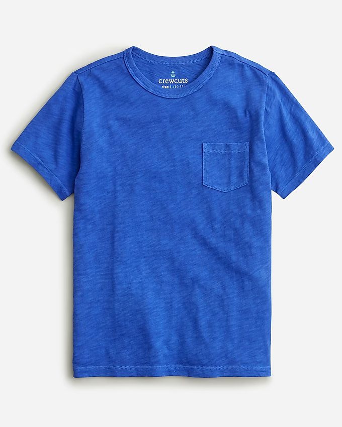 Kids' garment-dyed pocket T-shirt | J.Crew US